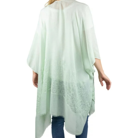 Dreamy Embroidered Open-Front Layering  duster - Picture 10 of 14